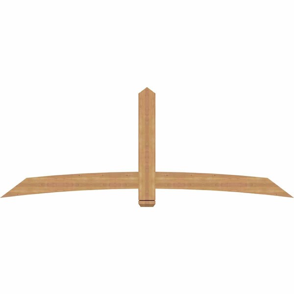 Ekena Millwork Bellingham Timber Gable Bracket, Western Red Cedar, 96"W x 36"H x 1 1/2"D x 5 1/2"F, 9/12 Pitch GBW096X36X0206BEL00SWR - main